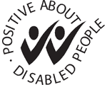 positive about disabled people logo